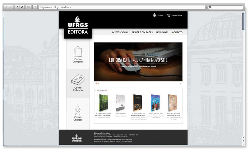 Home do Site da Editora da UFRGS